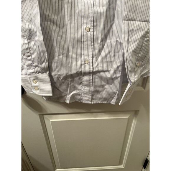 Men's Stripe Button Front Shirt Long Sleeve Size XL Multi-Color - Picture 8 of 15